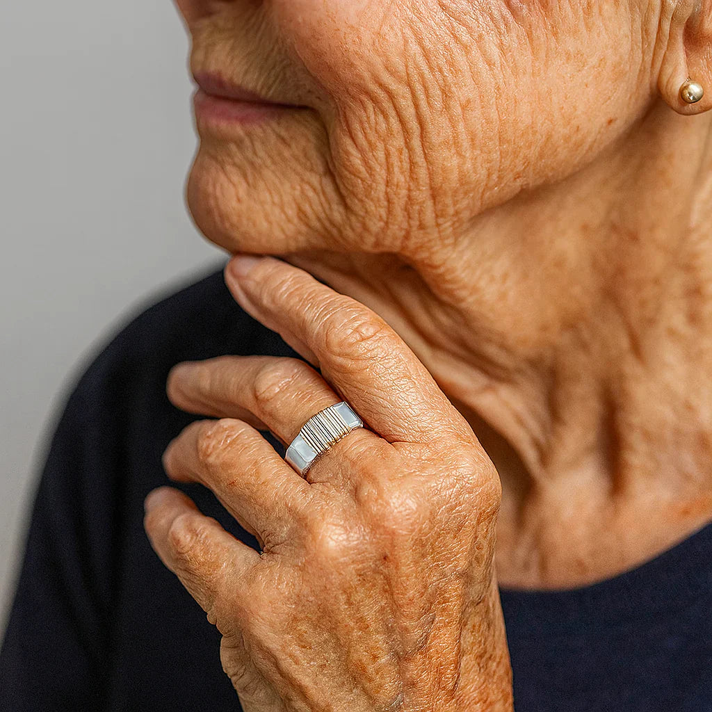 Anel Boho Zlatý Fios