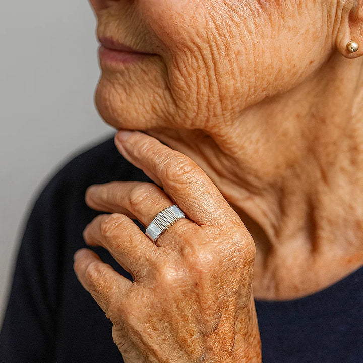 Anel Boho Zlatý Fios